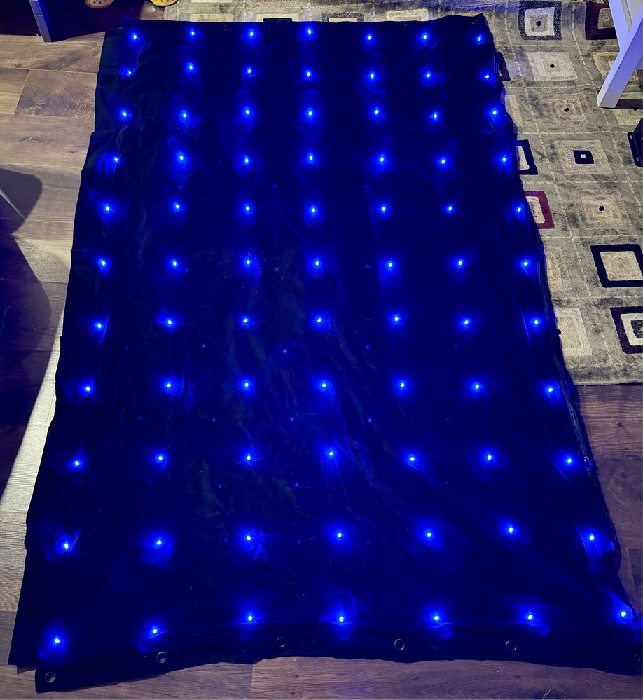2x kurtyna led Showtec Visiondrape 3x2 i 2x1,2 m RGB