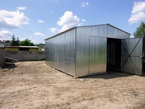 GARAŻ BLASZANY Schowek budowlany BLASZAK BUDOWA Garaże na budowę