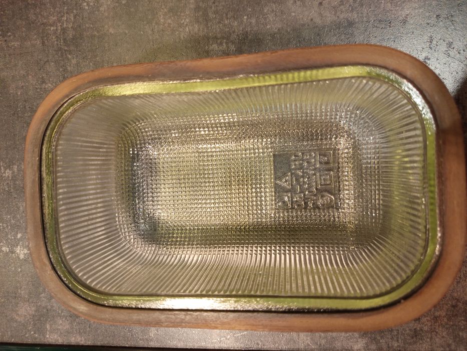 Lampa oprawa kanałowa, przemysłowa OPKZ-60 loft, PRL