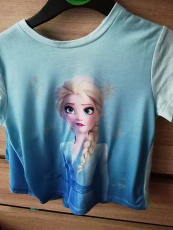 T-shirt Disney Frozen II Elza z peleryną rozmiar 86-92