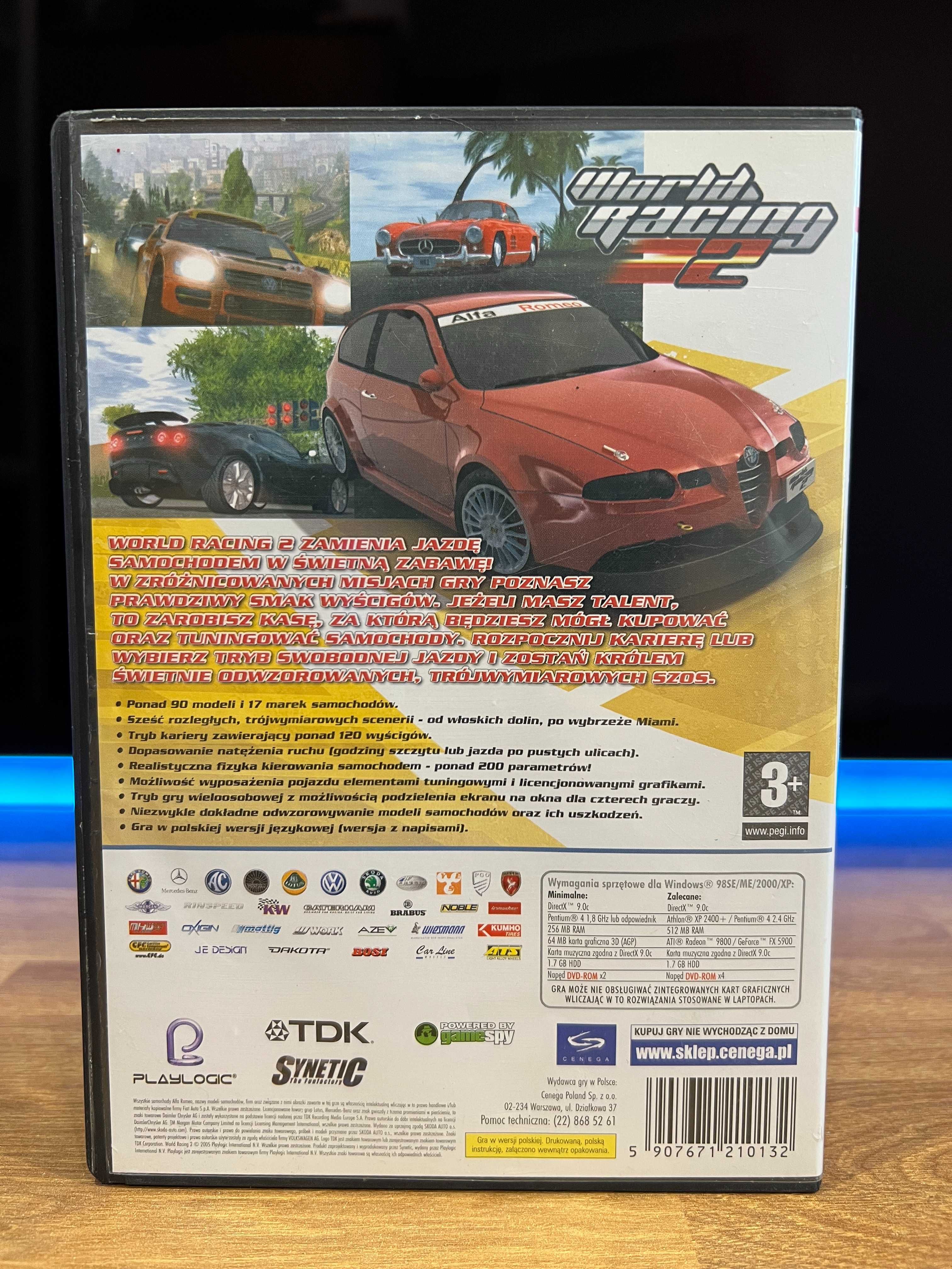 World Racing 2 gra (PC PL 2005) DVD BOX premierowe wydanie