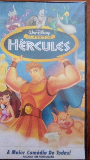 VHS Walt Disney Hércules, Aladdin, Mulan, Os 101 Dalmatas, Pocahontas
