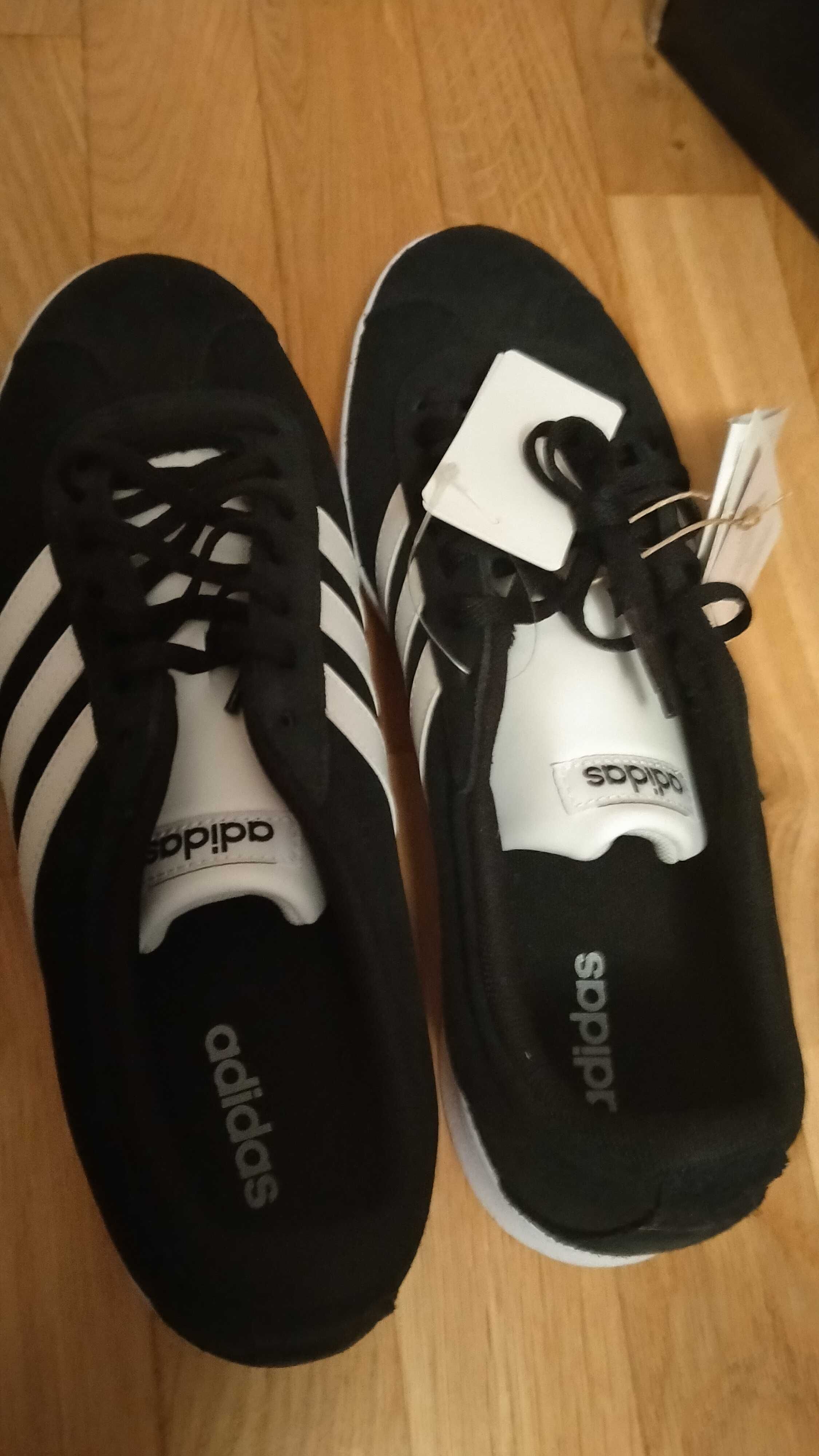 Buty męskie Adidas oryginalne, nowe w pudełku, czarne, Super