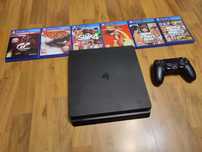 PS4 Playstation 4 + PAD + 6 gier