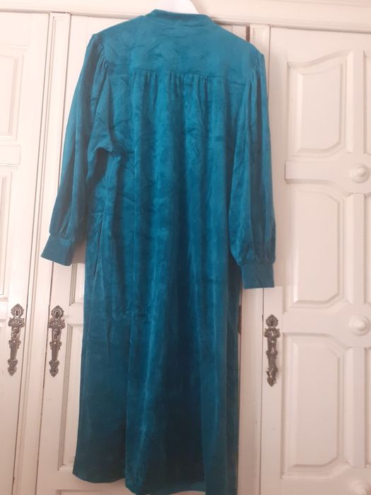 ROBE Vintage veludo verde garrafa tm L ( Novo)