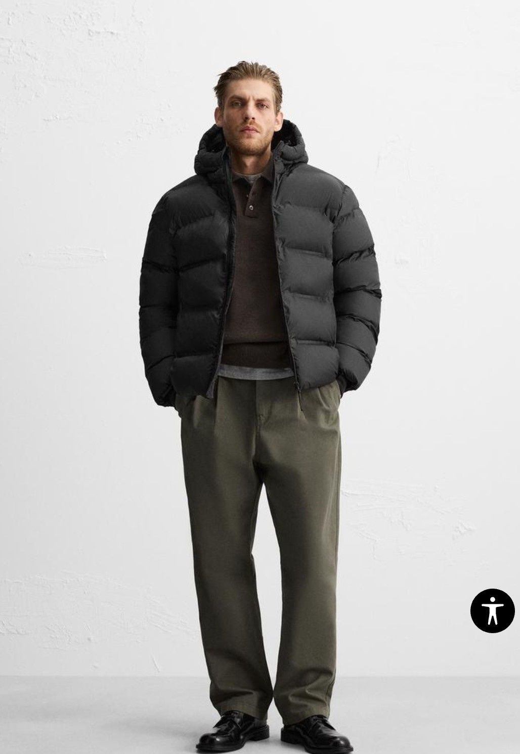 Пуховик ZARA мужской