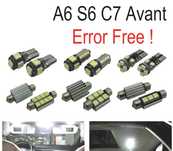 KIT COMPLETO 17 LAMPADAS LED INTERIOR PARA AUDI A6 S6 RS6 C7 AVANT WAGON 12-