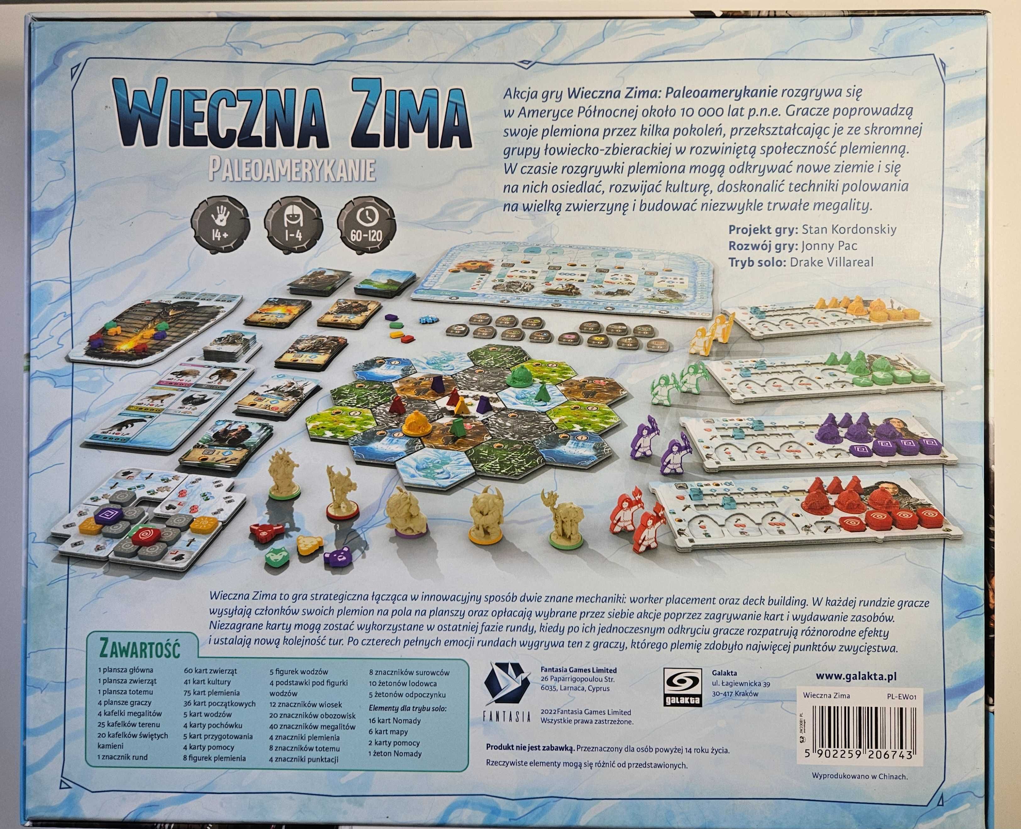Gra planszowa Wieczna Zima + wszystkie 6 dodatków + Mammut