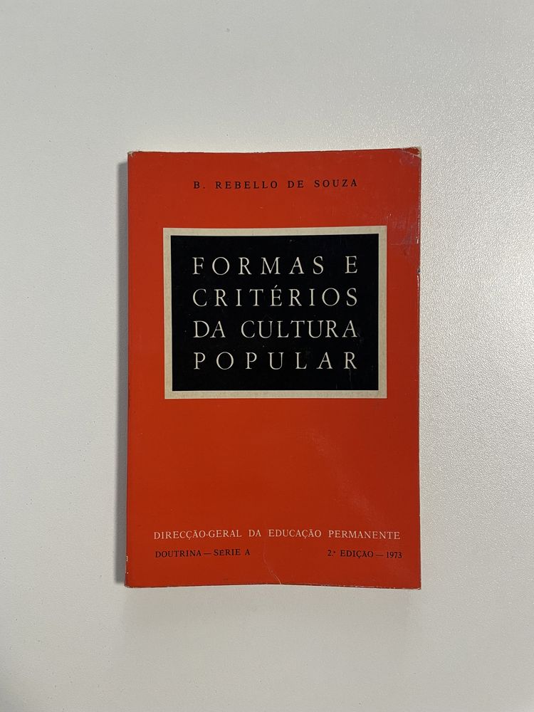 Livro B. Rebello de Souza - Formas e Critérios da Cultura Popular