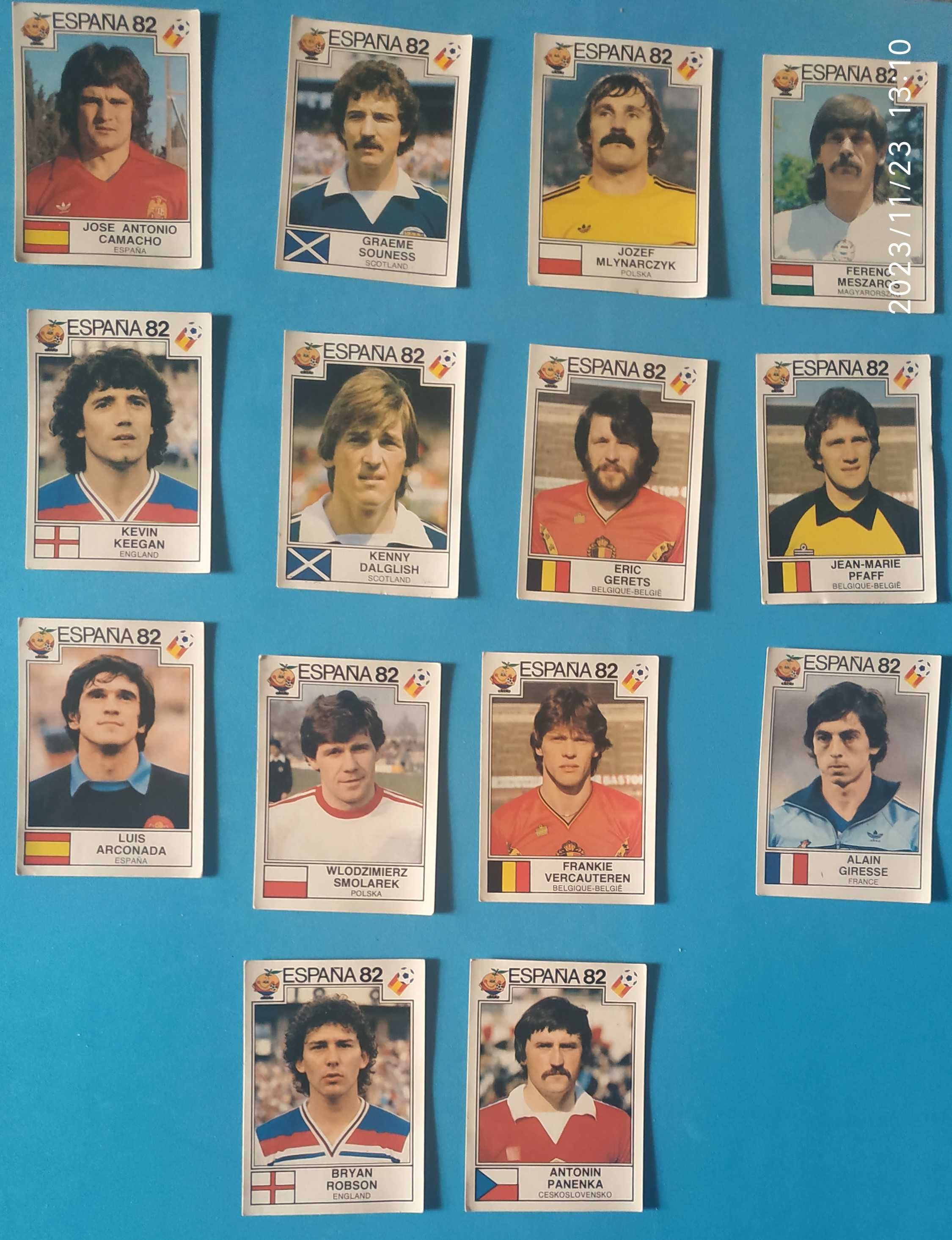 PANINI - Cromos Mundial de Futebol - Espanha 1982 . RAROS POR COLAR