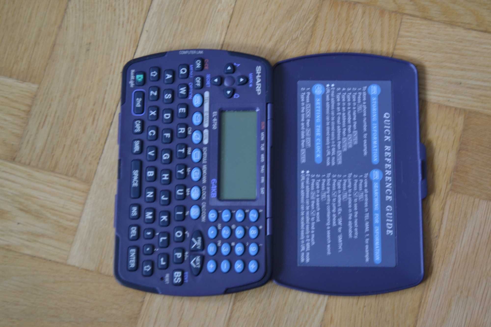 stary retro SHARP organizer kalkulator EL-6750 stan jak na foto