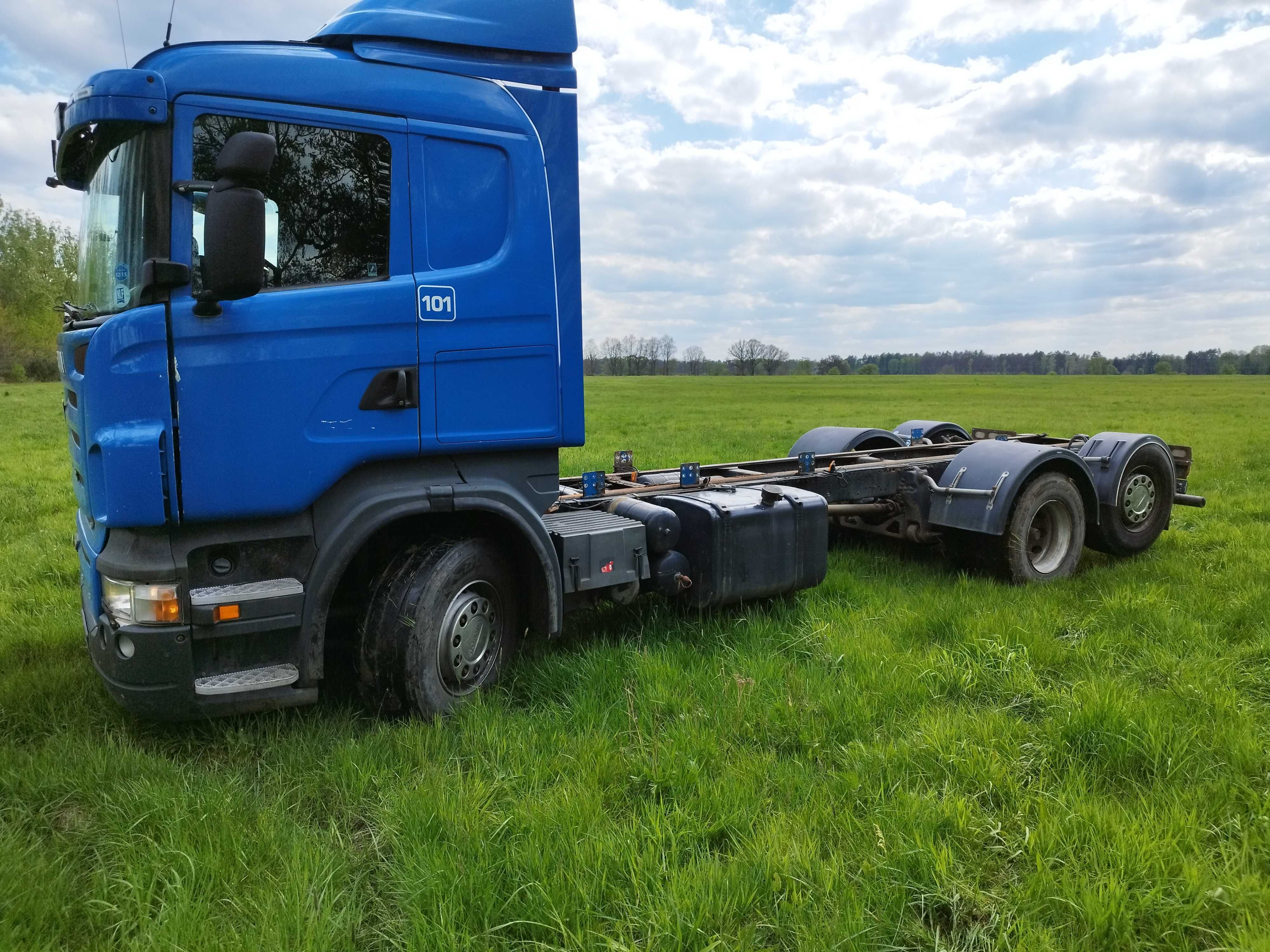 Scania R480 6x2 euro 5,  sama rama, podwozie pod zabudowę.