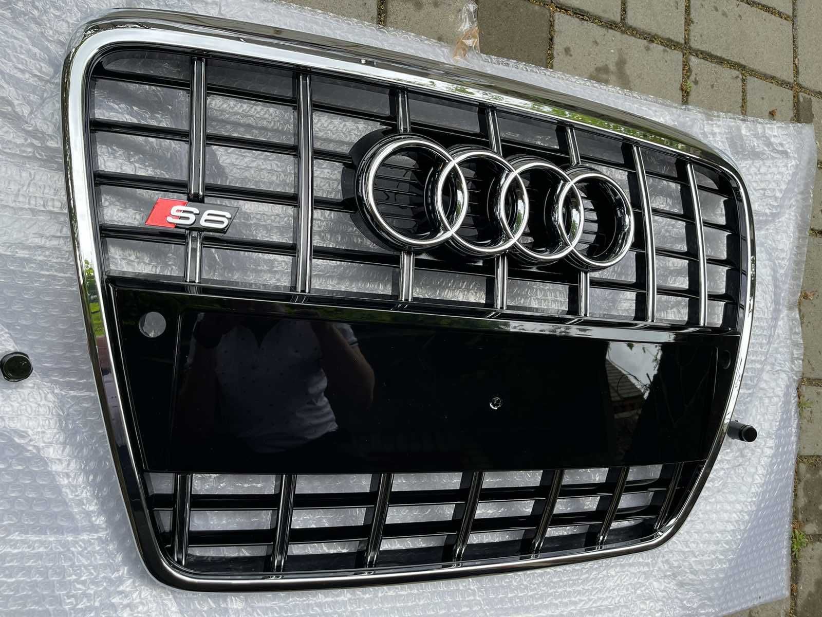 Решетка радиатора Audi A6 C6 (05-11) тюнинг решітка S6