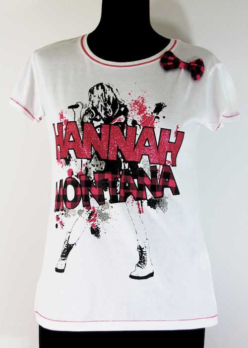 T-shirt biała z nadrukiem H. Montana 100% Bawełna R 38