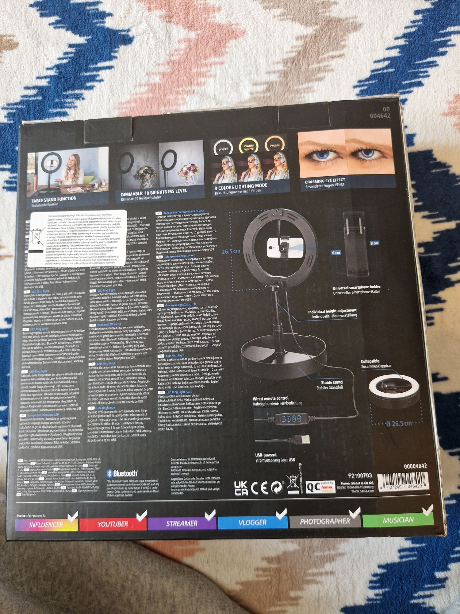 led ring light Hama