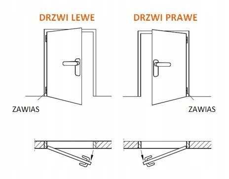 Drzwi zewnętrzne LAK Polskie 55 mm