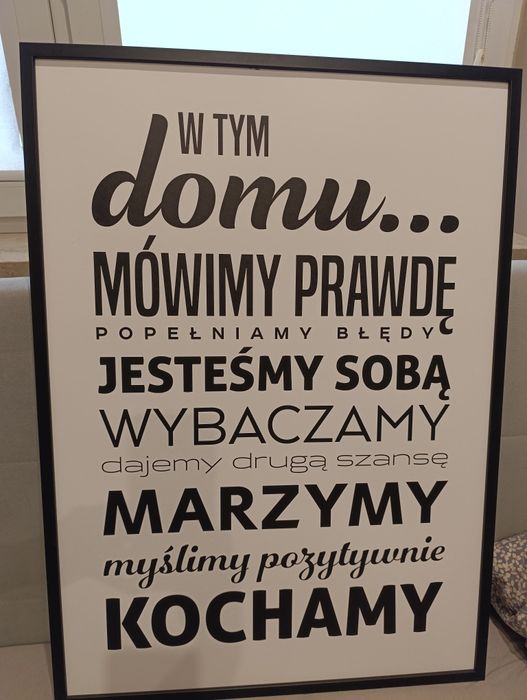 Plakat obraz motywacyjny w ramie