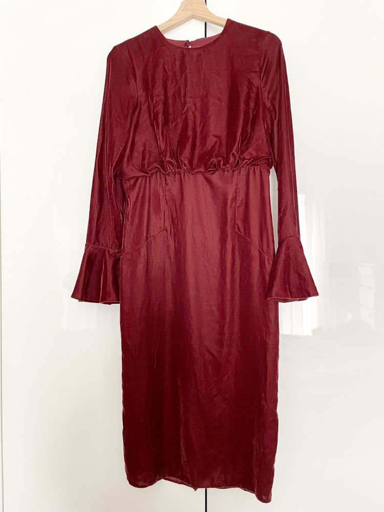 Nowa Sukienka welur aksamit velur Asos 40 L