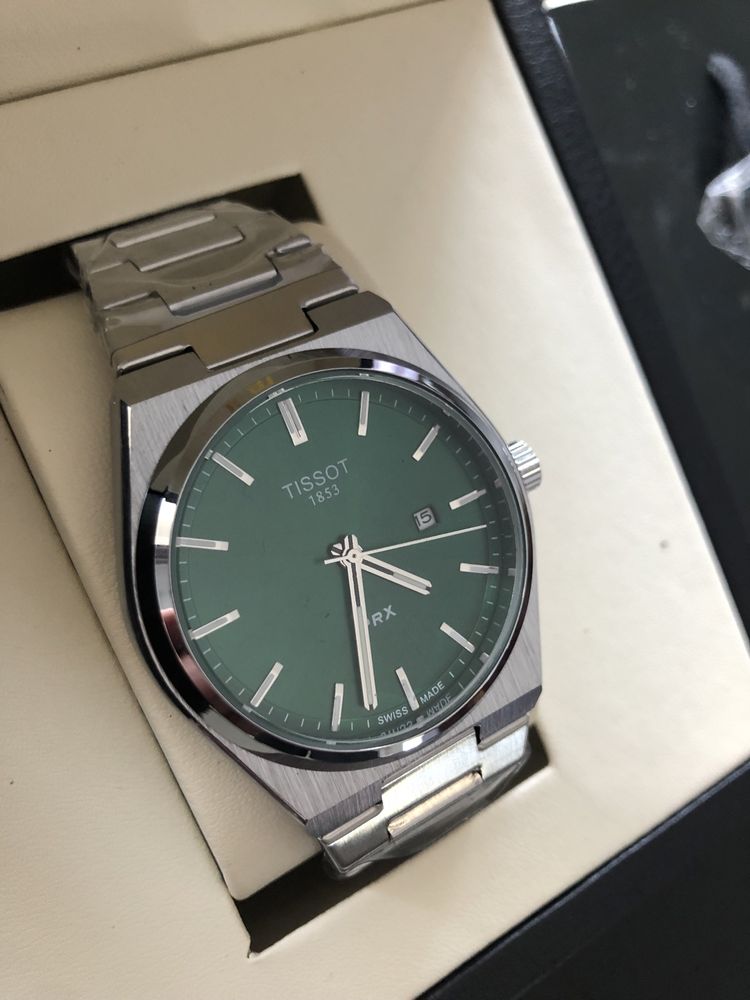 Tissot Prx zielony Nowy! Pudełko, gwarancja papiery!