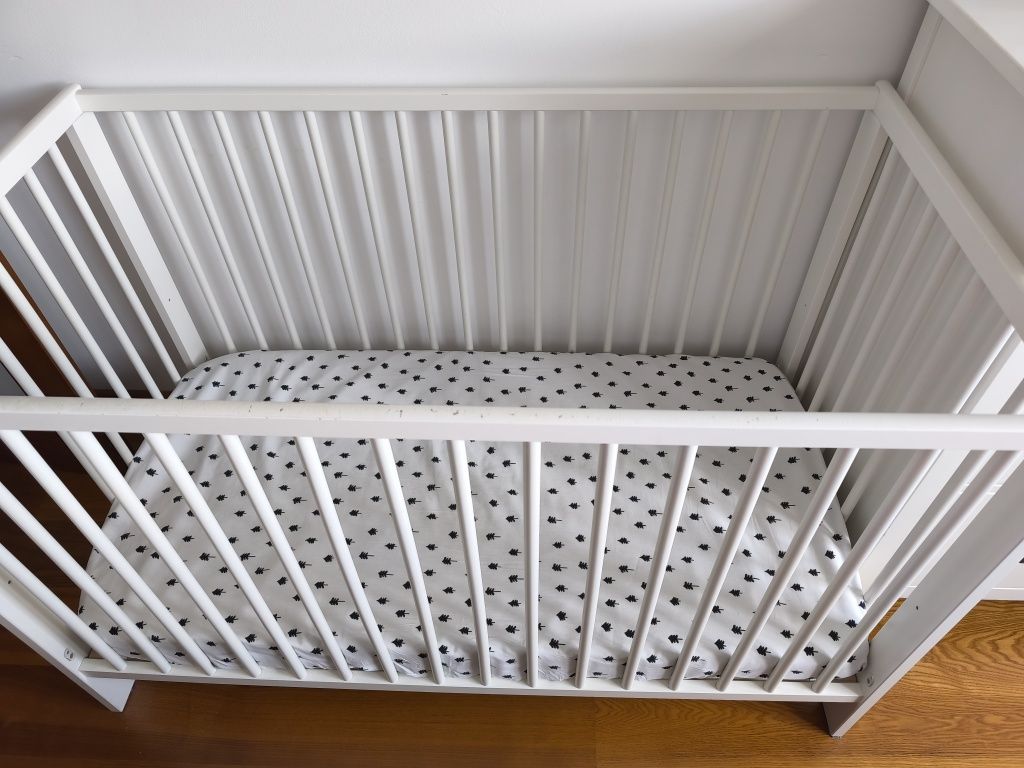 Łóżeczko Ikea Gulliver + materac 60x120 cm