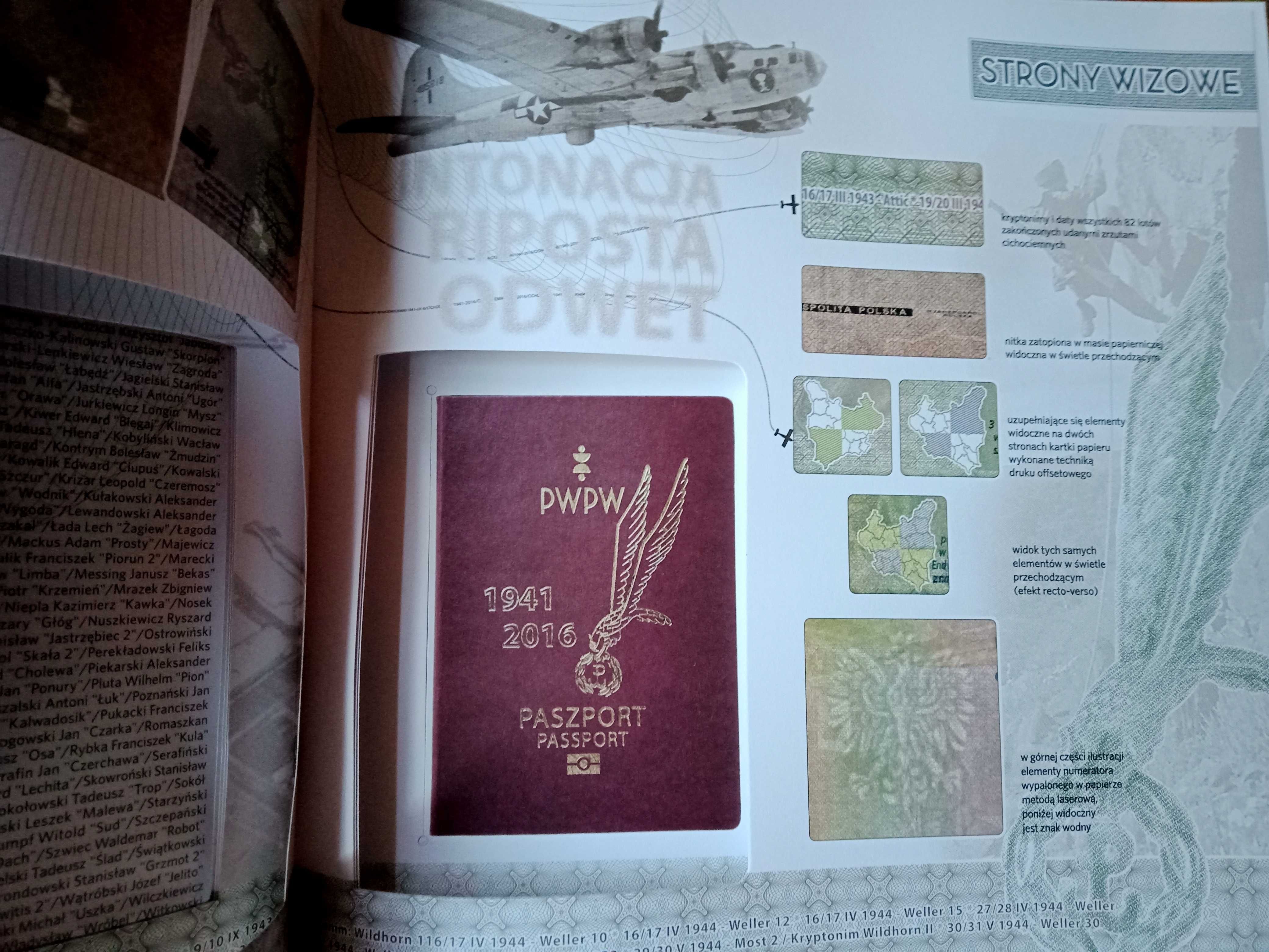 Folder do paszportu testowego PWPW Cichociemni