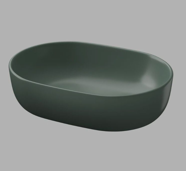 Umywalka nablatowa Cersanit Moduo 50 zielona