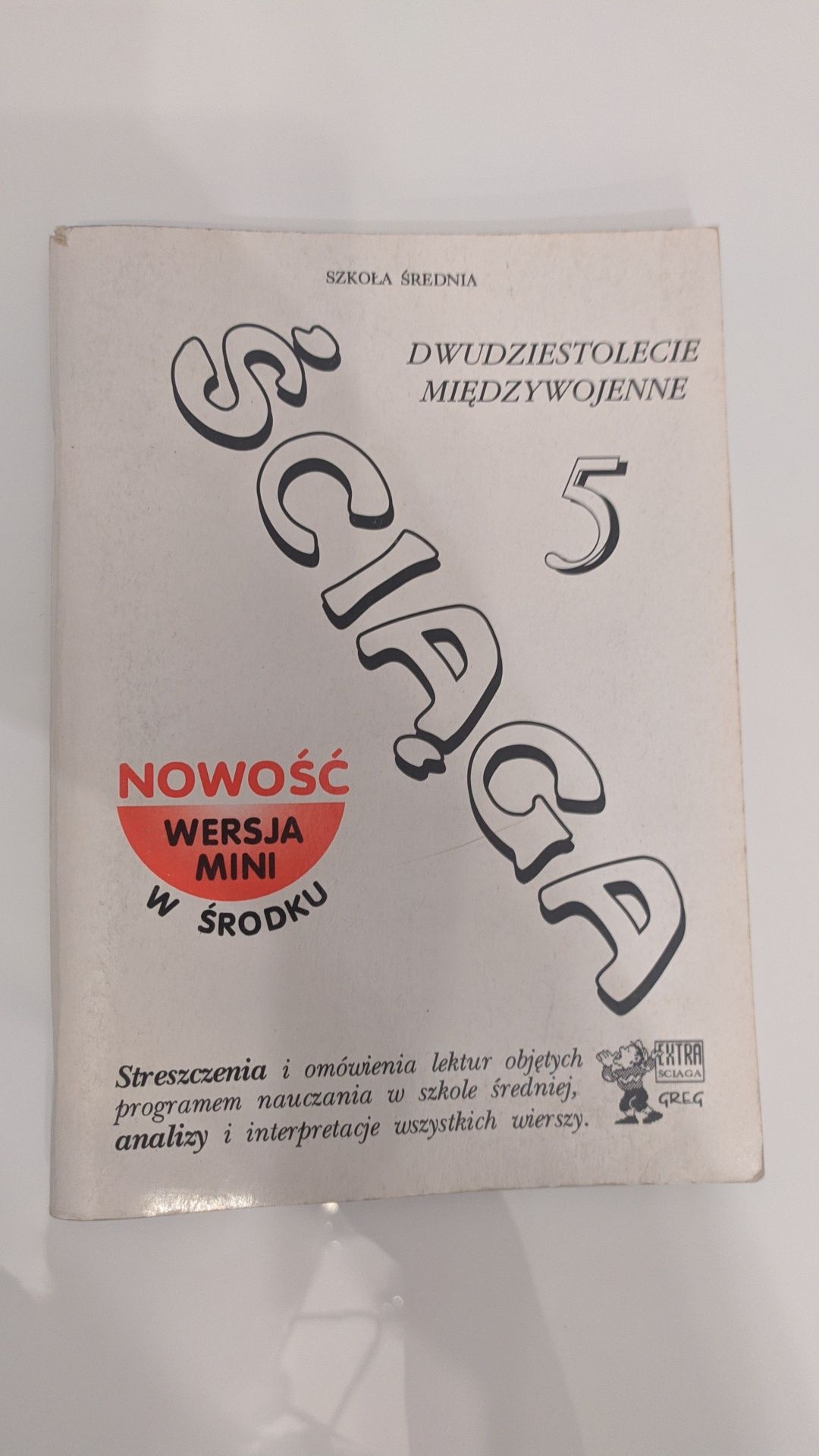 Dwudziestolecie Miedzywojenne seria Ściąga wydawnictwo Greg