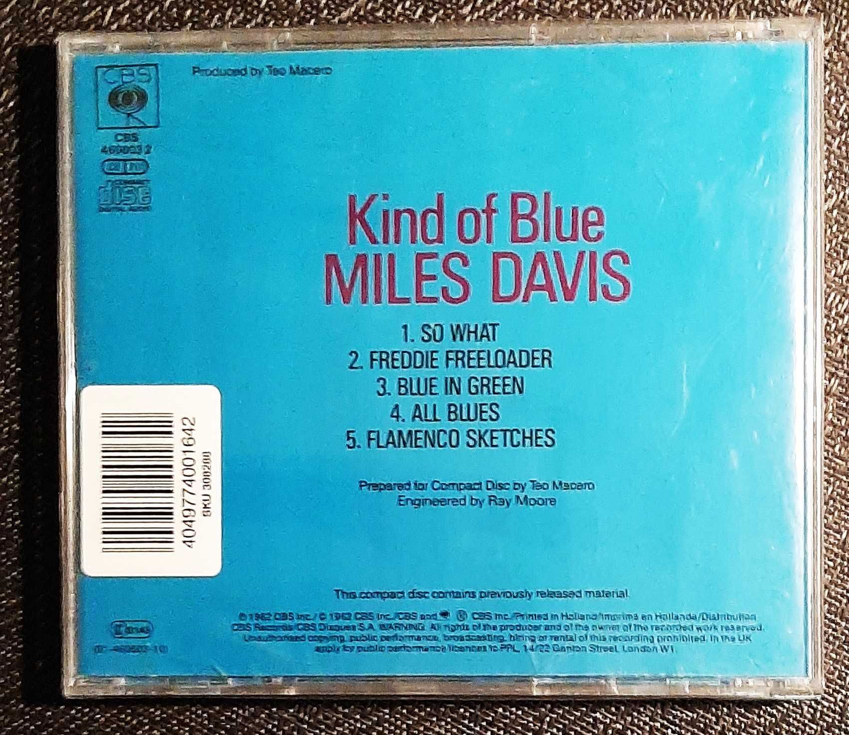 Polecam Album CD MILES DAVIS – Album -Kind Of Blue Cd