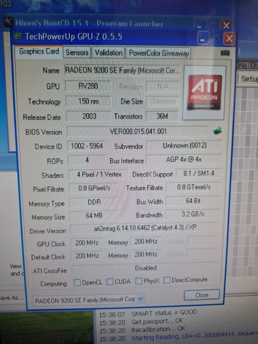 Komputer Retro Athlon 2000+ Radeon 9200 1GB RAM 80GB HDD Win XP MB ECS