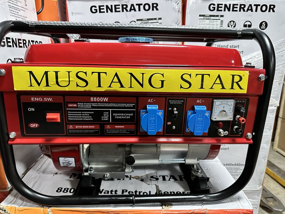 Увага !Генератор Mustang бензогенератор  3.5 кВт мідь