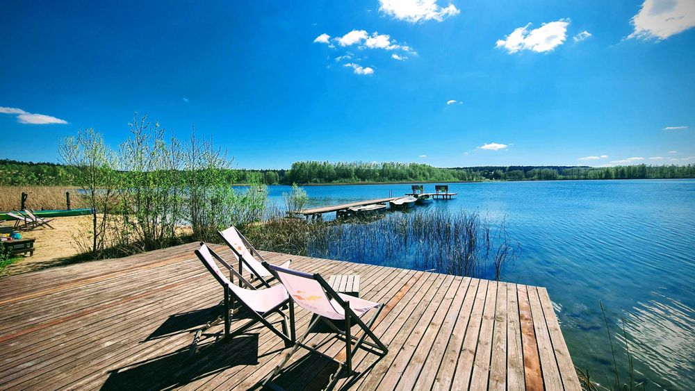 Spokoje - Domki nad jeziorem, plaża, balia