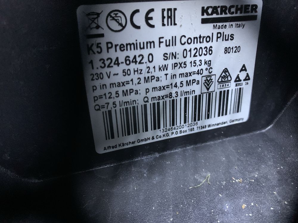Karcher k5 full control. K5