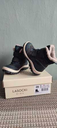 Buty zimowe firmy Lasocki na rzep rozm 28