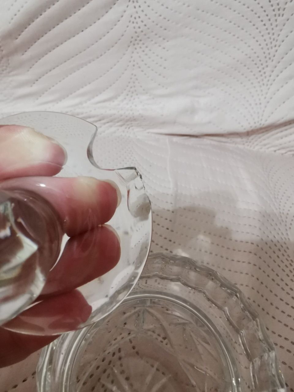 Kryształowa cukierniczka cukiernica ozdobna zdobiona pamiątki PRL