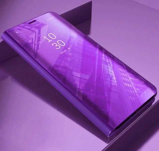 Etui z klapką Samsung Galaxy M30S, -Clear View Case Violet