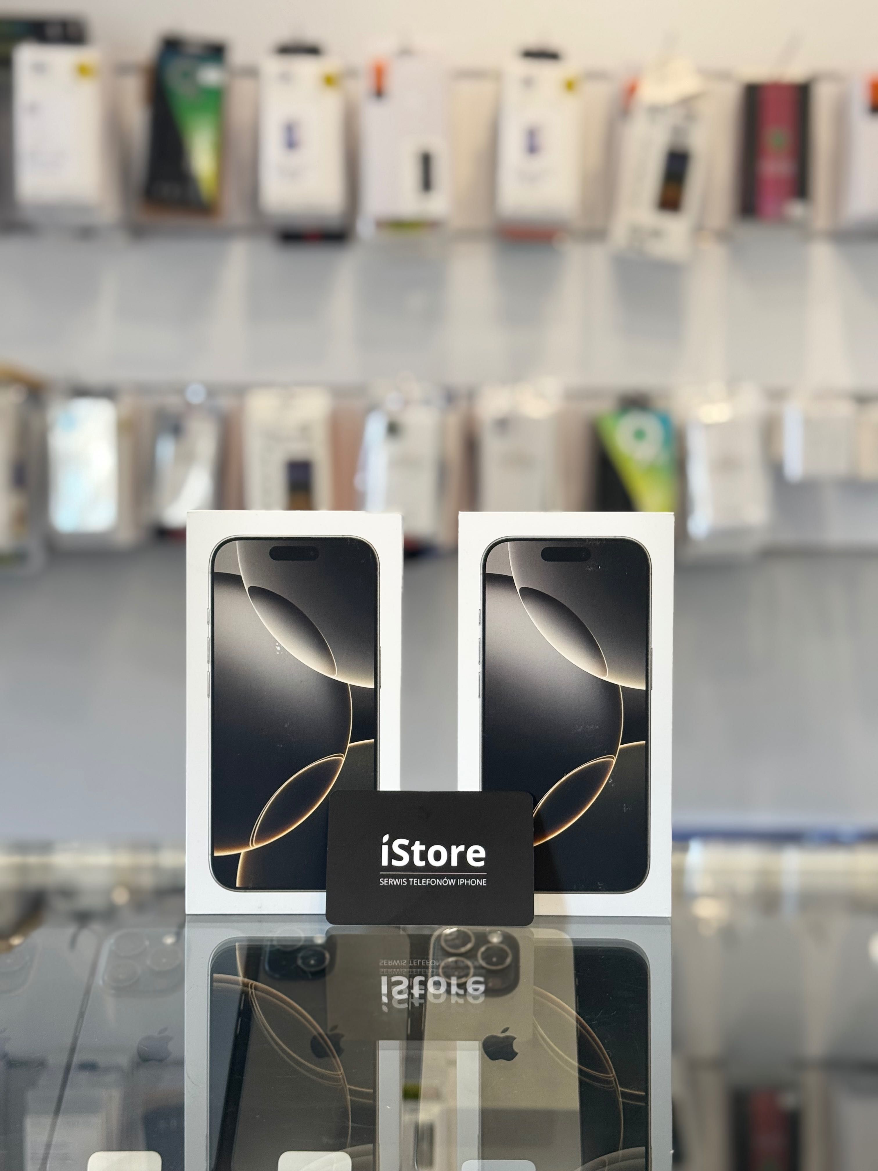 NOWY iPhone 16 PRO 256 GB • Natural Titanium • GWARANCJA • plomba