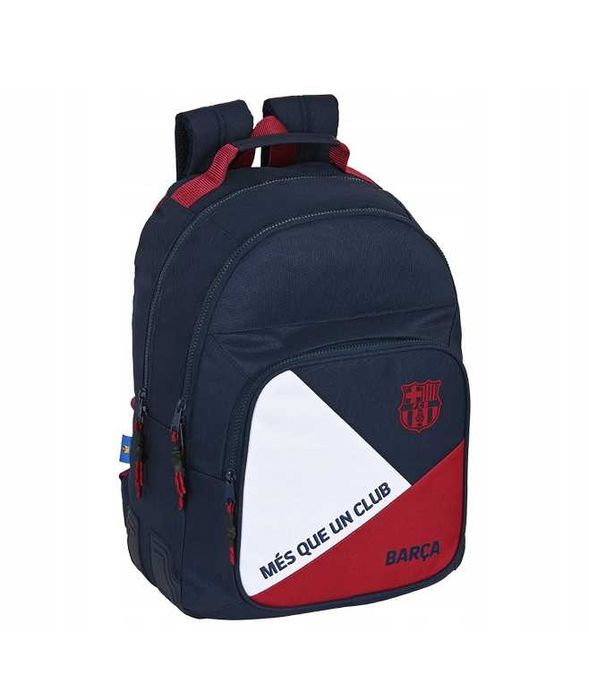 FC Barcelona Plecak Szkolny Sportowy Duży Granat Biały Czerwony