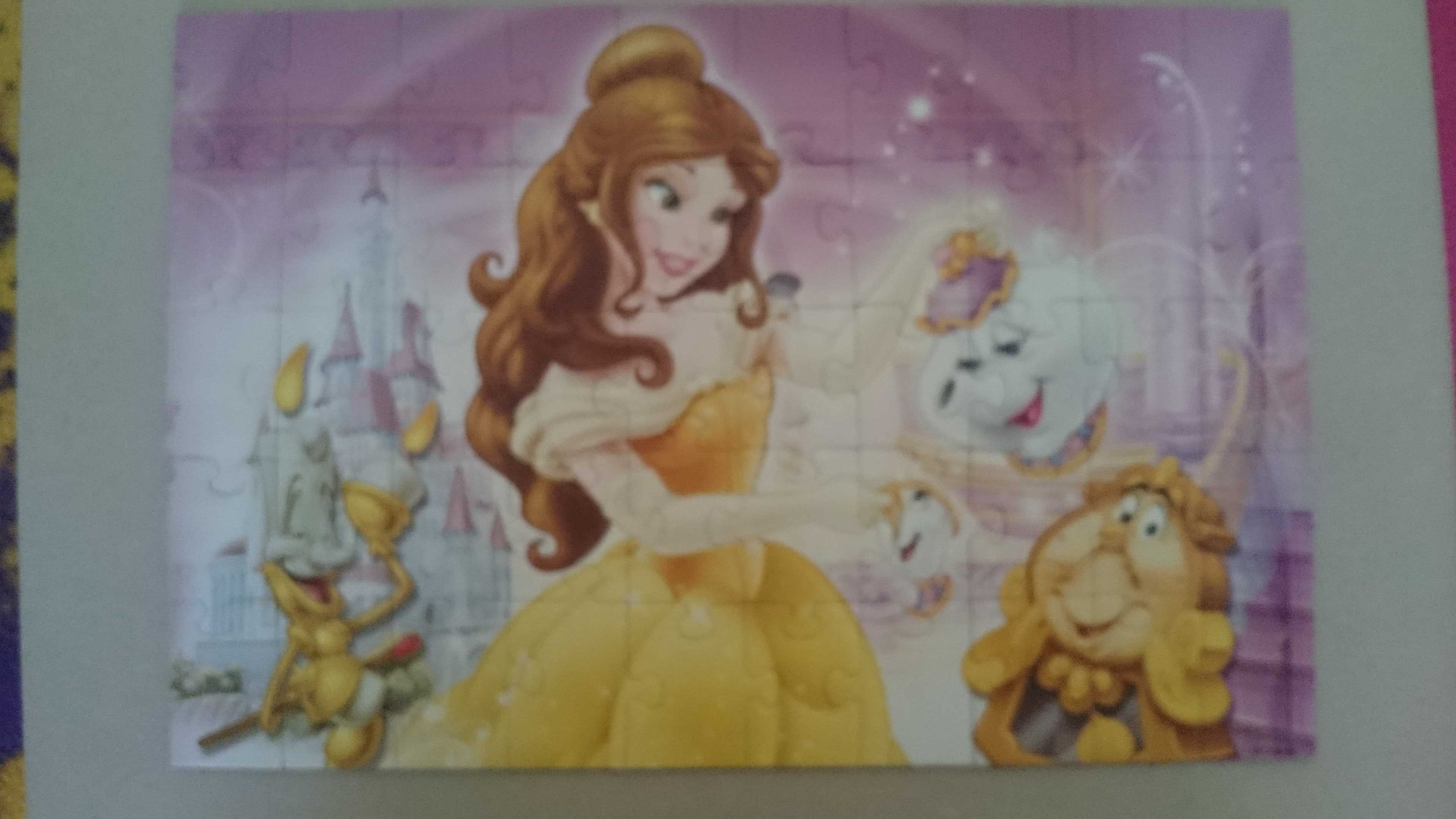 Puzzle Disney Księżniczki dwa obrazki w jednych puzzlach 50 elementów