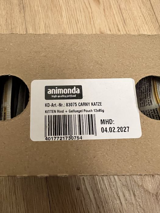 Karma mokra Animonda Carny Kitten 11 saszetek