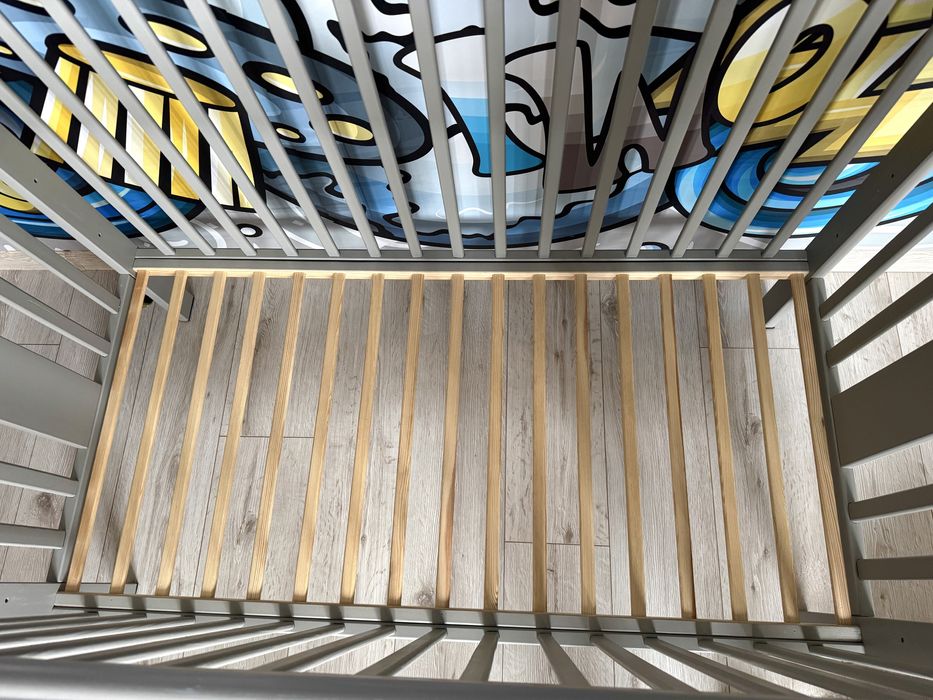 Łóżeczko Woodies Star Cot 120x60 cm + przewijak