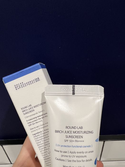 Сонцезахисний крем Round Lab birch juice moisturizining sunscreen