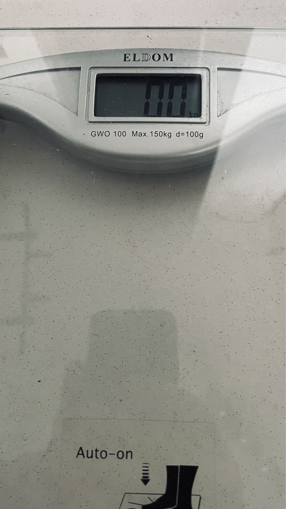 Waga szklana łazienkowa