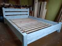 Nowe łóżko drewniane sosnowe postarzane-szczotkowane 140x200