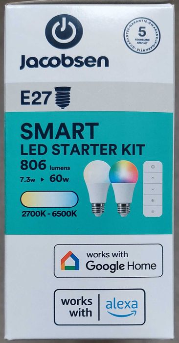 Inteligentne żarówki LED sterowane Aplikacją/pilotem
