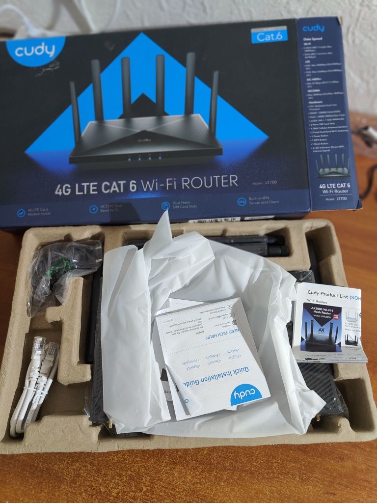 Дводіапазонний WiFi Mesh 4G LTE Cat.6 маршрутизатор, Wi-fi роутер