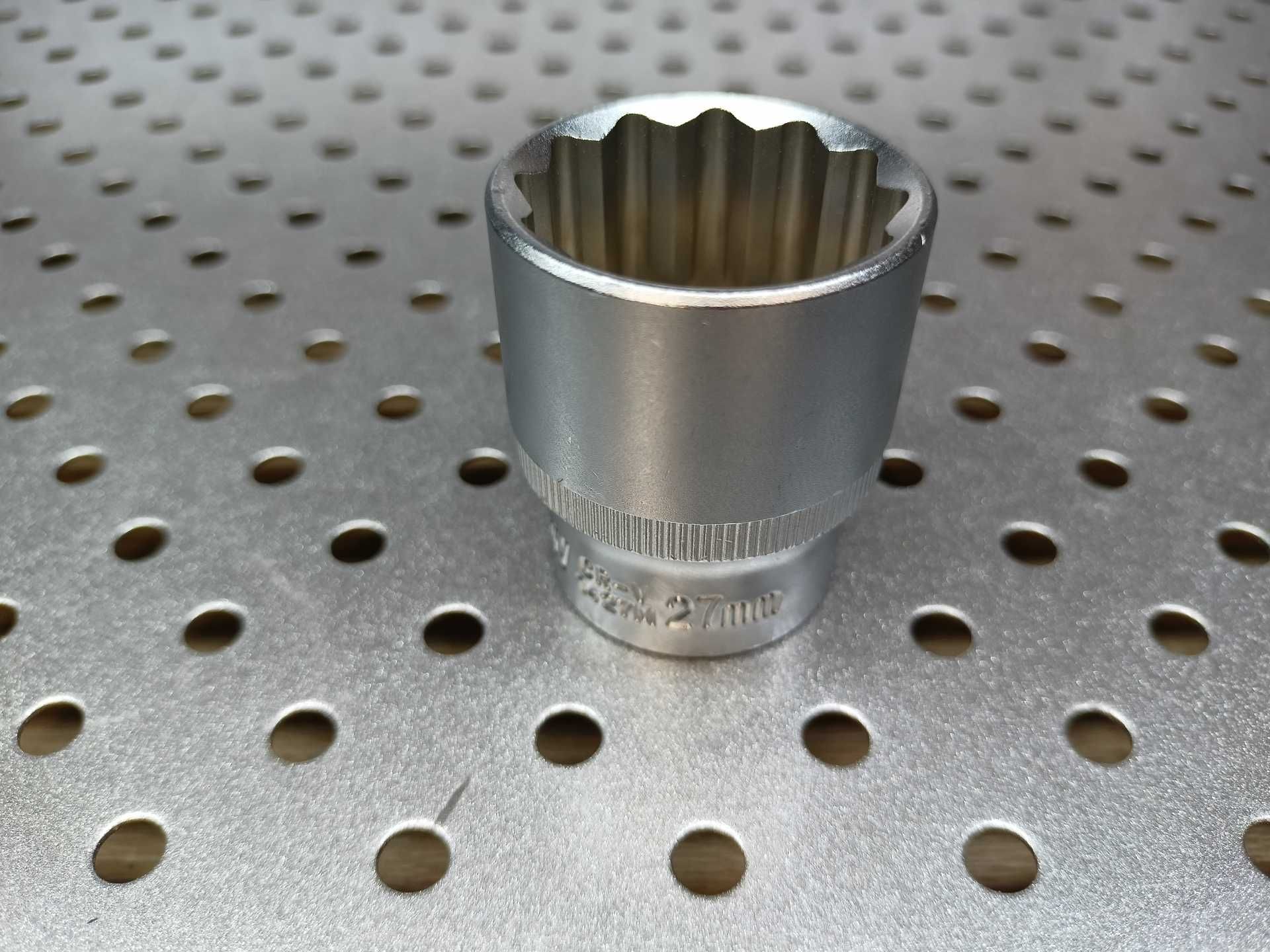 Nasadka 27 mm 1/2" 12-kątna CrV HONITON nasadka 27mm dwunastokątna