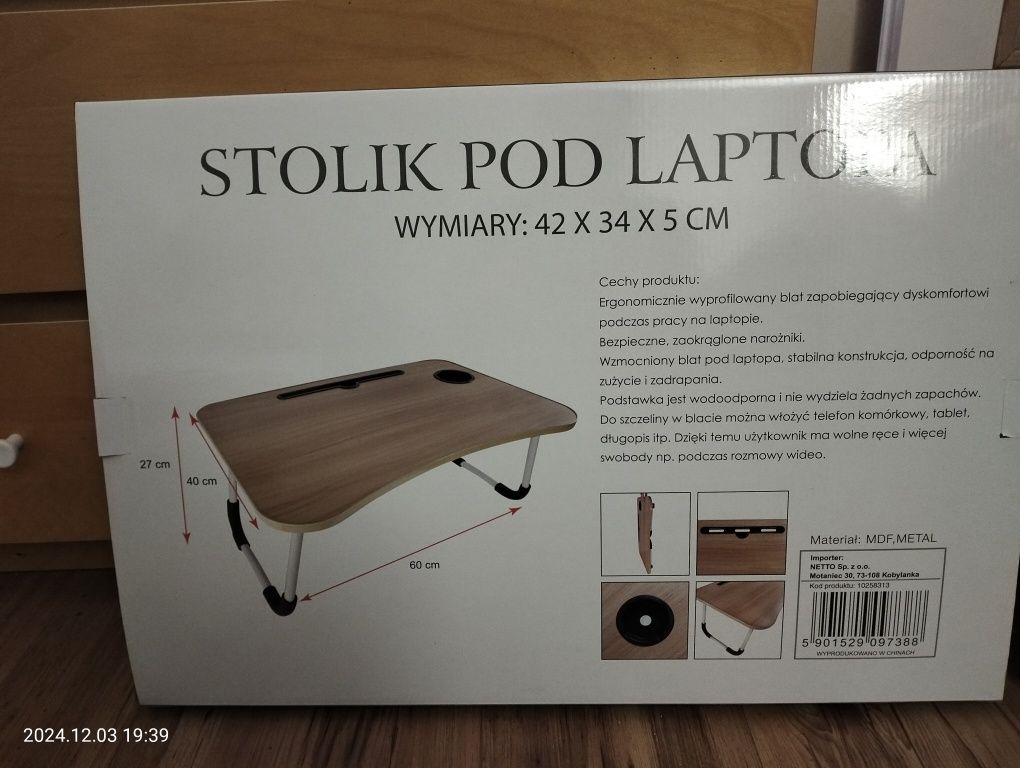 Stolik pod laptopa/do łóżka