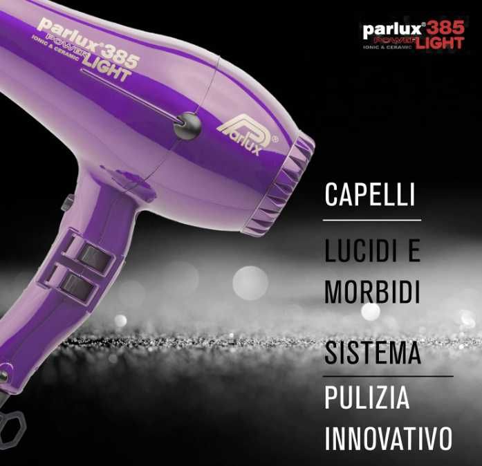 Suszarka do włosów firmy Parlux model 385 POWER LIGHT Kolor fioletowy