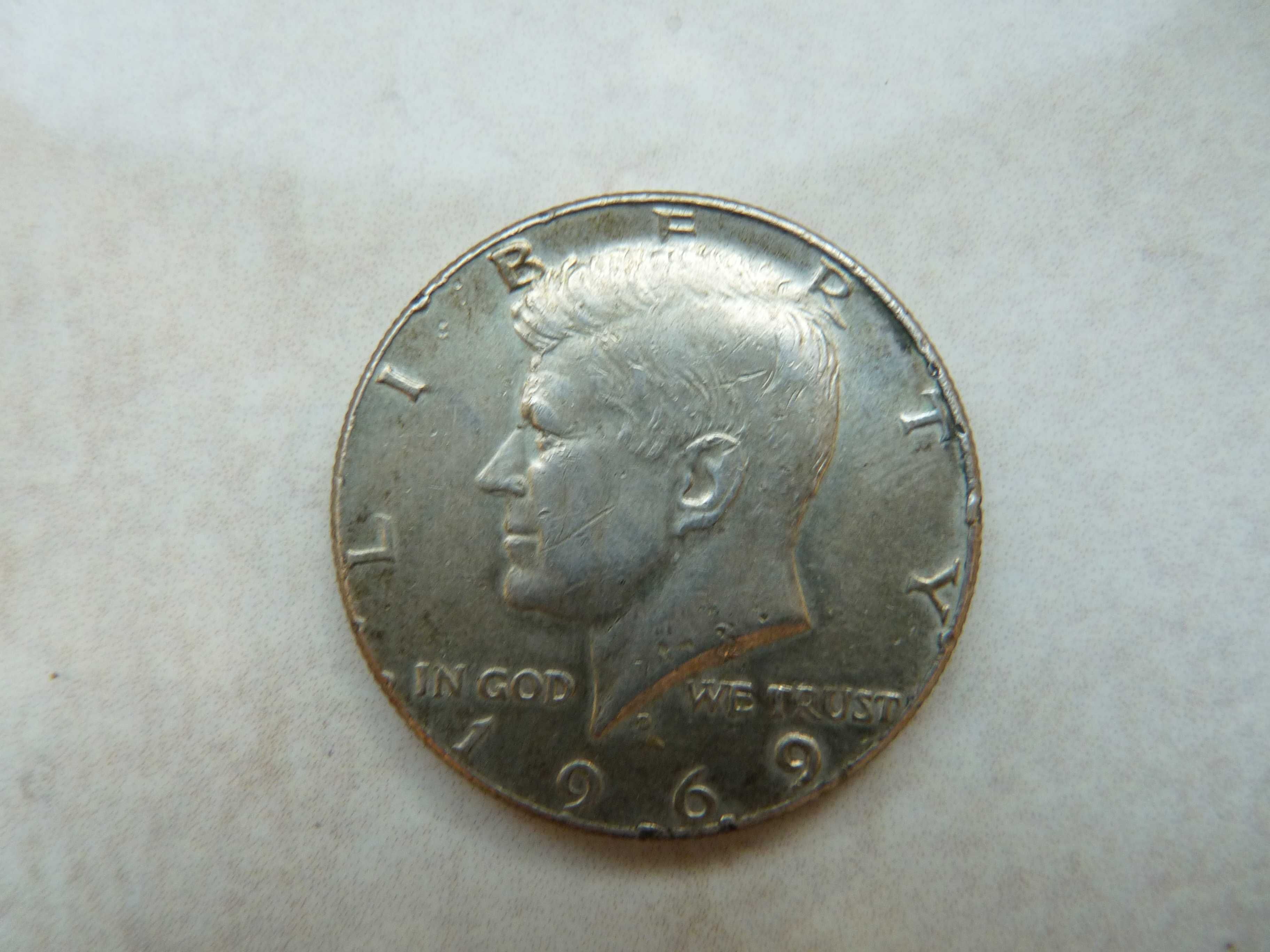 moneta ćwierćdollarowa z 1969 roku