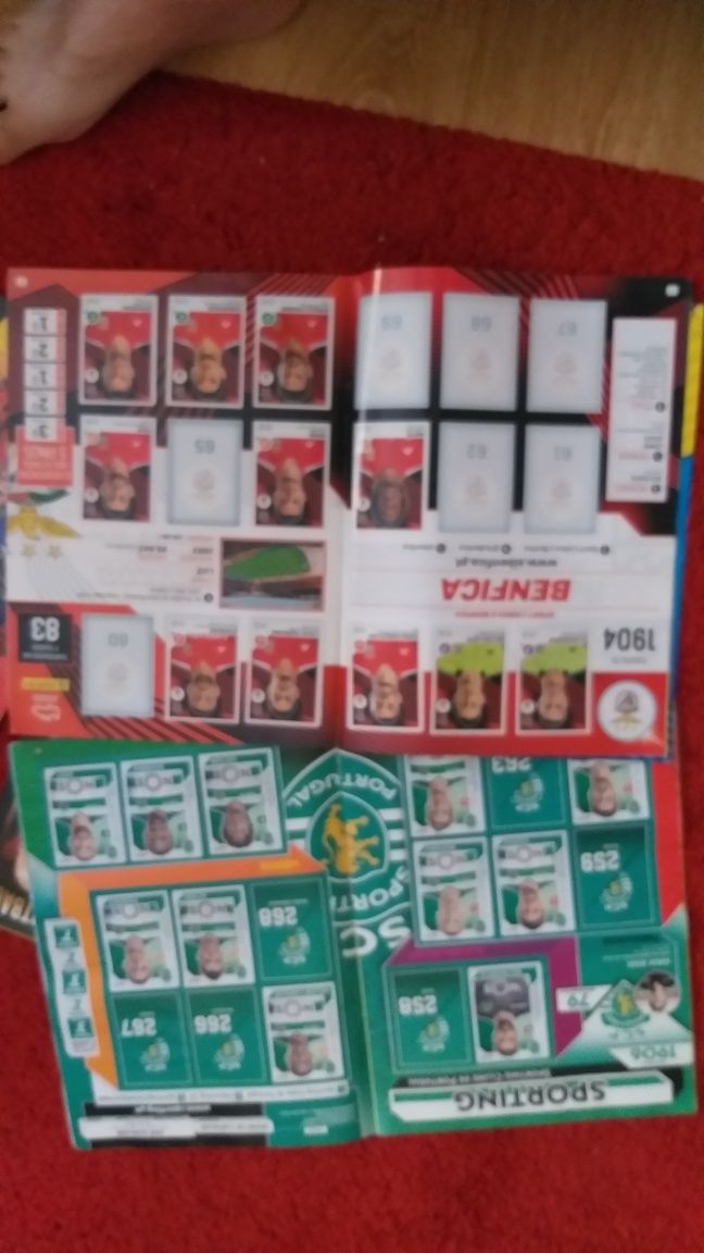 Cromos e cadernetas futebol